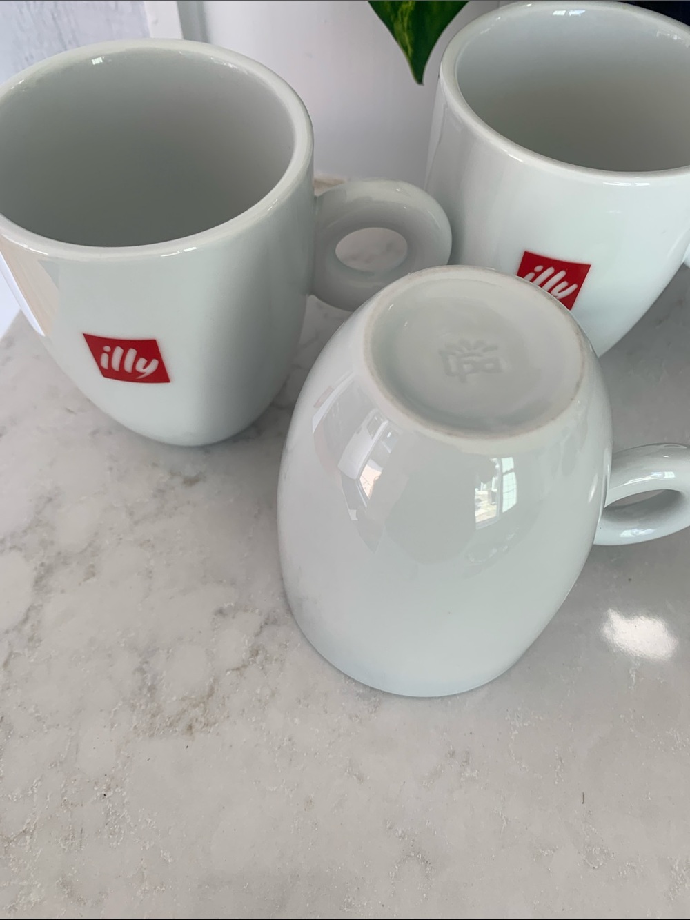 Original illy Logo Classic Porcelain IPA Italy Coffee Cup Mug 8 oz. Three Set - Picture 4 of 6
